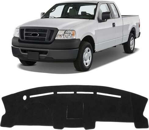 KUST Car Dashboard Cover Mat for Ford F-150 2004-2008 Left Hand Driving Non-Slip Dashboard Mat Pad Interior Accessories for Ford F150 Custom Fit Dash Mat Sunshade Windshield Glare Black in Saudi Arabia