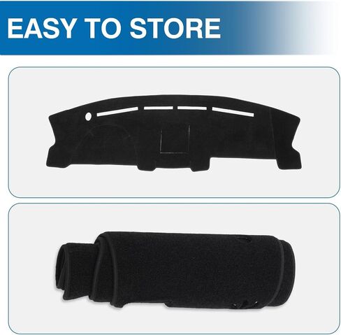KUST Car Dashboard Cover Mat for Ford F-150 2004-2008 Left Hand Driving Non-Slip Dashboard Mat Pad Interior Accessories for Ford F150 Custom Fit Dash Mat Sunshade Windshield Glare Black in Saudi Arabia