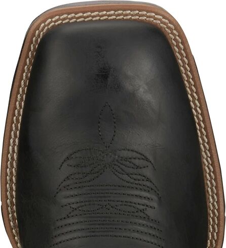 Justin Boot Company Men's Untamed Pickett Black 11In Black Goat Top Cowboy Boot in Saudi Arabia
