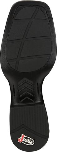 Justin Boot Company Men's Untamed Pickett Black 11In Black Goat Top Cowboy Boot in Saudi Arabia
