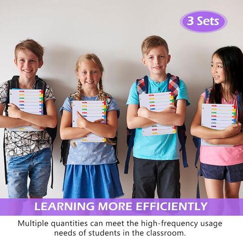 3 Sets 3 Ring Binder Dividers with Tabs 12 Month Dividers for Binders, Customizable Table of Contents Page Mouth Dividers with Multicolor Tabs in Saudi Arabia