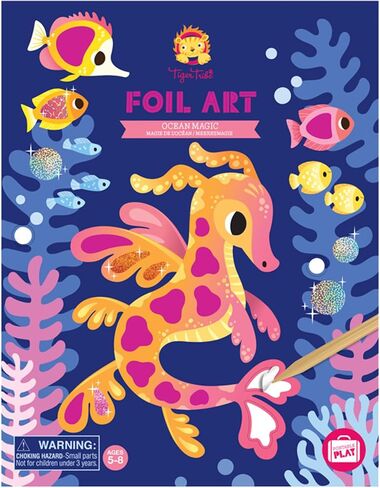 Tiger Tribe: Foil Art - Fairy - Activity Set, Foil Sheets, Magical Themed Art Cards, Create Holographic Scenes, Kids Ages 5+ in Saudi Arabia