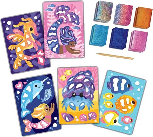 Tiger Tribe: Foil Art - Fairy - Activity Set, Foil Sheets, Magical Themed Art Cards, Create Holographic Scenes, Kids Ages 5+ in Saudi Arabia