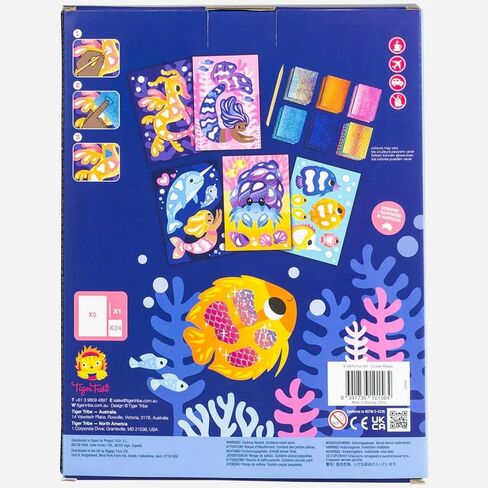 Tiger Tribe: Foil Art - Fairy - Activity Set, Foil Sheets, Magical Themed Art Cards, Create Holographic Scenes, Kids Ages 5+ in Saudi Arabia