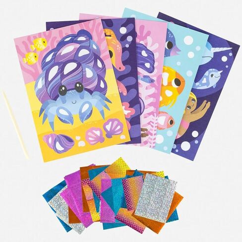 Tiger Tribe: Foil Art - Fairy - Activity Set, Foil Sheets, Magical Themed Art Cards, Create Holographic Scenes, Kids Ages 5+ in Saudi Arabia