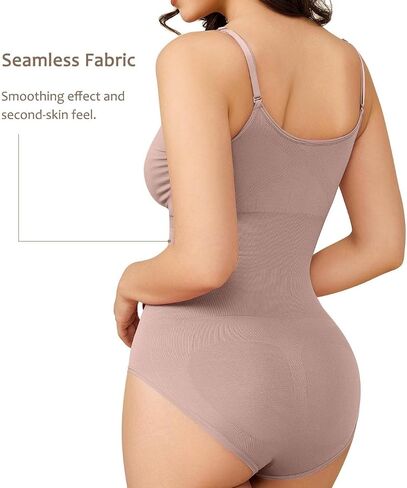 Bodysuit For Women Sleeveless Knit Waist Trainer Belly Fat Mid Length Formal Body Shaper Tummy Control S-4XL in Saudi Arabia