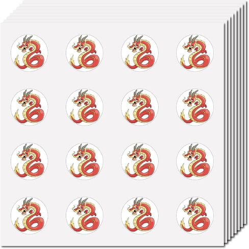 CREATCABIN 128Pcs Cherry Stickers Fruit Plastic Decal Self-Adhesive Waterproof Sticker Small Red Round Dot Bulk Cartoon Stickers for Art Craft Students Planner Classroom Water Bottle 2.5x2.5cm in Saudi Arabia