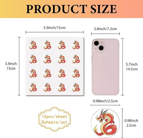 CREATCABIN 128Pcs Cherry Stickers Fruit Plastic Decal Self-Adhesive Waterproof Sticker Small Red Round Dot Bulk Cartoon Stickers for Art Craft Students Planner Classroom Water Bottle 2.5x2.5cm in Saudi Arabia