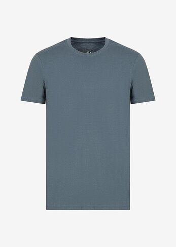 Armani Exchange Men's Solid Colored Basic Pima Crew Neck in Saudi Arabia