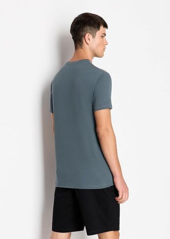 Armani Exchange Men's Solid Colored Basic Pima Crew Neck in Saudi Arabia