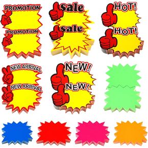 250 Pcs Poster Board, Garage Sale Stickers, Price Tags, Yard Sale Price Stickers, Garage Sale Signs, Price Stickers, Yard Sale Signs, Garage Sale Price Stickers, for Sale Sign, Yard Sale Stickers