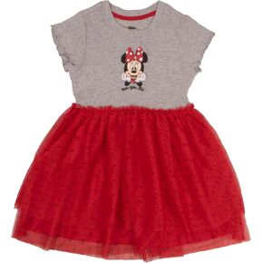 Disney Princesses and Minnie Mouse Girls Tutu Dress Princesses Moana Rapunzel Jasmine Double Ruffle Dress for Girls