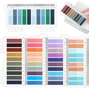 1000 قطعة من علامات تبويب الملاحظات اللاصقة الشفافة مع مسطرة، وعلامات تبويب مؤشرة ملونة لتعليق علامات الصفحة in Kuwait