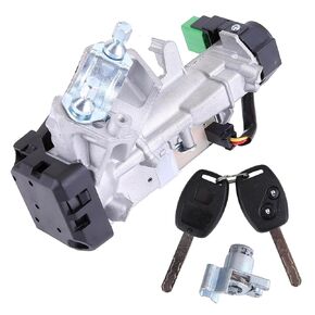 06351-SZA-A01 Ignition Key Switch Cylinder & Door Lock Set with 2 Keys Compatible for Honda Pilot EX LX EX-L Sport Utility 4-Door 3.5L 2009-2015 Ignition Key Switch Lock Cylinder 72185-SZA-A01