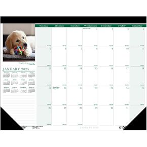 House of Doolittle 2025 Monthly Desk Pad Calendar, Earthscapes Ocean Life, 22 x 17 Inches, January - December (HOD193-25)