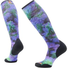 Smartwool Women's Ski Targeted Cushion Electric Lotus Print Over The Calf Socks