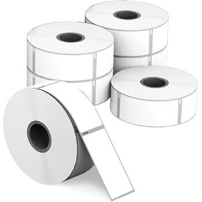 Compatible DYMO 1738595 (3/4'' x 2-1/2'') Multipurpose Barcode/FNSKU Labels, Perforated, Compatible with DYMO Labelwriter 550, 5XL, Rollo & Zebra Desktop Printers [6 Rolls/2700 Labels]