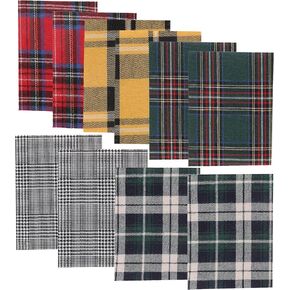 Plaid Cloth Patches Iron-on Plaid Patches Iron on Patches for Plaid Shirt Plaid Skirt Shoes Clothing Jeans Hole Repair and Decoration