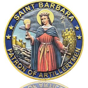 Saint Barbara Patron of Artillerymen Challenge Coin – Protector in Adversity