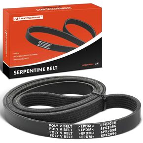 A-Premium Serpentine Drive Belt Compatible with Dodge, Ford, Chevy, Chrysler, Mazda, Cadillac, Mercury, Pontiac & Mercedes-Benz Cars - Charger, Challenger, Magnum, Mustang, Camaro, 300, 6, DTS & More