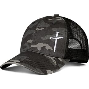 Christian Jesus Cross Hat - Faith Hats for Men Women - Religious Gifts for Thanksgiving Christmas