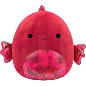 Squishmallows Original 20-Inch Anjali Purple Elephant with Tie-Dye Ears and Flower - Official Jazwares Jumbo Plush