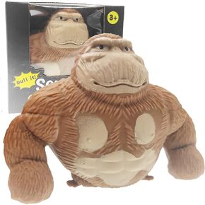 Funny Monkey Toy, Figure for Kids and Adults, Stretch Gorilla Toy, Decompress and Squeeze Stress Toy , Stress Relief Toy for Children and Adults Sensory Toy, Gift for Easter