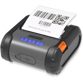 ZM04 Label Maker, Bluetooth Thermal Receipt Printer & Label Printer Two-in-One 58mm/80mm, Mini Wireless POS Thermal Printer Compatible with Android & iOS for Office, Home, and Business Use.
