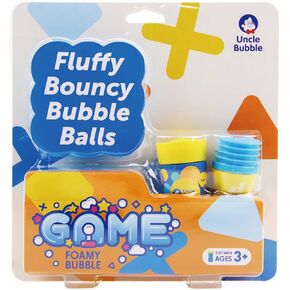 UNCLE BUBBLE لعبة الرغوة الرغوية - كرات الفقاعات النطاطة الرقيقة! انفخ كرة منفوشة ومررها إلى صديق، ثم العب بها في الهواء.