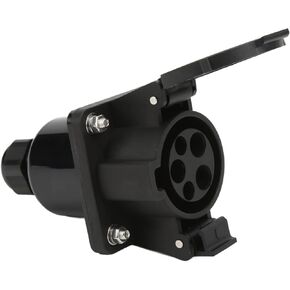 KIMISS EV Charging Socket, Single Phase New Energy Vehicles AC Socket Type 1 EV Charging Adapter 240V 16A 32A Universal CE TUV SAE J1772 Approved