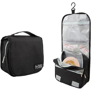 Ostomy Colostomy Travel Bag Hanging Ostomy Supplies Bags for Ostomy Colostomy Foley Catheter, Medical Supplies Ileostomy Ostomy Pouch Accessories Hanging Toiletry Organizer (Navy Blue)