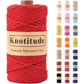 CT-STW-4MM x 109Yards Single Strand Twisted Braided 100% Pure Cotton DIY Macrame Craft Cord Rope Handmade Deco / 36-Olive
