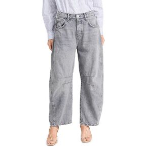 FP Movement Women's We The Free Good Luck Mid-Rise Barrel Jeans