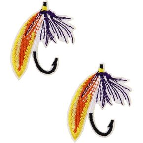 Fishing Embroidered Iron on Patches