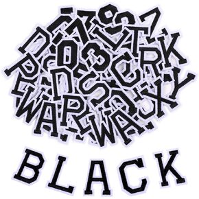 AHIJOY 72 Pieces Iron on Letter and Numbers Patches- Alphabet Embroidered Patch A-Z,Numbers 0-9 for DIY Accessories Hats Shirts Jeans Socks Bags Dress,Green