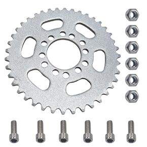 Mini Bike Sprocket Wheel with #35 Chain Sprocket 40T 12 Holes 48 mm & 50 mm Hole Distance Dual Inner Diameter of 37 mm for Mini Bike Go Kart Dirt Bikes