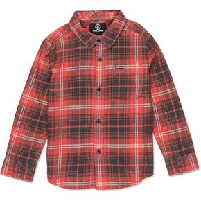 Volcom Little Boys Toddler Caden Plaid Long Sleeve Shirt