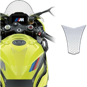 STOMPGRIP | Motorcycle Center Tank Pad Protector | Universal Fit | Chevron | Waffle Clear