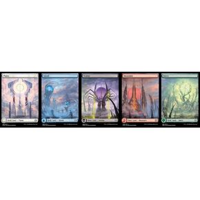 Magic The Gathering - Phyrexia: All Will Be One Full Art Land set (1 each of 5)