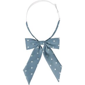 Women's Polka Dots Ties Elastic Adjustable Neck Pre-tied Ribbon Bow Tie Uniform Cosplay