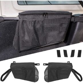 JeCar for Jeep JL Trunk Storage Organizers Bag for 2018-2023 Jeep Wrangler JL JLU Sport Sahara Rubicon Willys Unlimited 4-Door Interior Storage Accessories(2pcs)