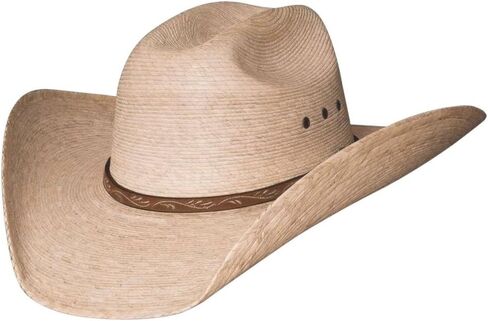 قبعة BULLHIDE Straw Collection للرجال من Jason 10x Palm Leaf Straw Western Cowboy Hat مع حافة 4 بوصات in Kuwait