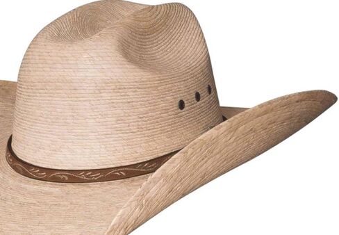BULLHIDE Straw Collection Men's Jason 10x Palm Leaf Straw Western Cowboy Hat with 4" Brim in Kuwait