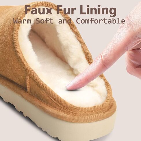 Clogs for Men Slippers Slip on Shoes Men Winter Suede House Fuzzy Warm Slippers Clog Sandals Men's Mules & Clogs Antislip Clogs in Saudi Arabia