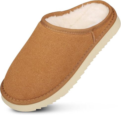Clogs for Men Slippers Slip on Shoes Men Winter Suede House Fuzzy Warm Slippers Clog Sandals Men's Mules & Clogs Antislip Clogs in Saudi Arabia