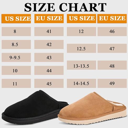Clogs for Men Slippers Slip on Shoes Men Winter Suede House Fuzzy Warm Slippers Clog Sandals Men's Mules & Clogs Antislip Clogs in Saudi Arabia