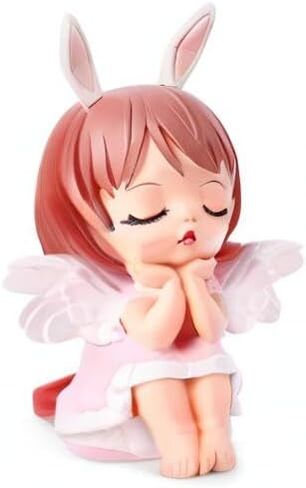 حصالة الخنزير اللطيفة من Blessing Angel للفتيات تمثل هدية فريدة مثالية، أو ديكور غرفة الأطفال، أو تذكار، أو هدية معمودية الطفل، أو حصالة توفير على شكل خنزير للأطفال باللون البنفسجي in Kuwait