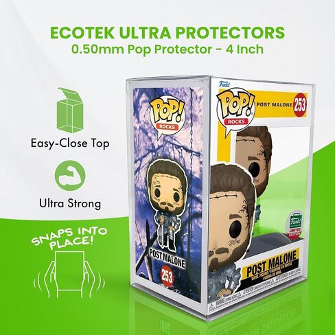 EcoTEK Ultra PET Protectors for 4" Funko POP! Figures, No Locking Tab or Protective Film (20 Pack) in Saudi Arabia