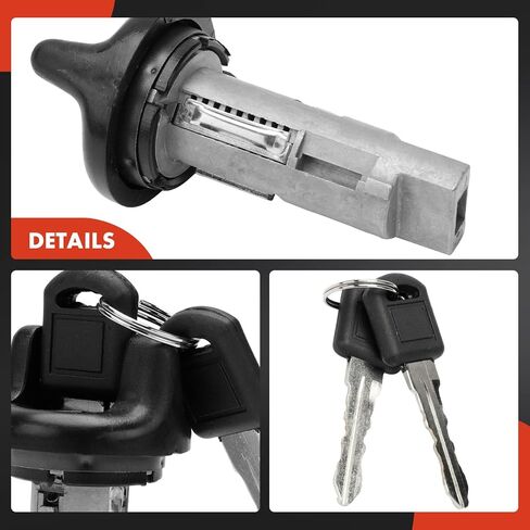 A-Premium Ignition Lock Cylinder with 2 keys Compatible with Chevy & GMC & Pontiac & Oldsmobile Vehicles - Astro Blazer C1500 Express 2500 K3500 S10 Grand Prix Jimmy Savana Safari Bravada 1995-1999 in Saudi Arabia