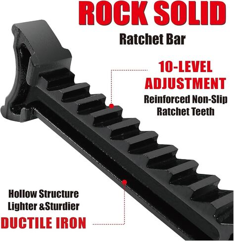 BIG RED Torin 3 Ton Steel Heavy Duty Jack Stands: Double Locking Pins - Red, 1 Pair (2 Pack) in Saudi Arabia